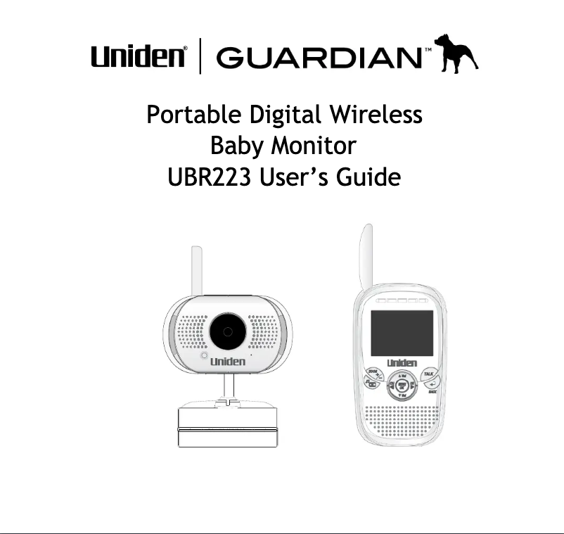 Page n°1 - Manuel utilisateur Uniden UBR223