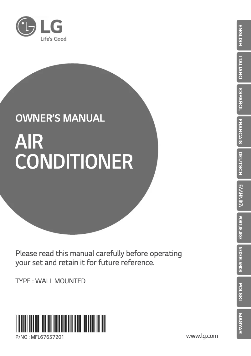 Página 1 del manual Manual de usuario LG A12RK