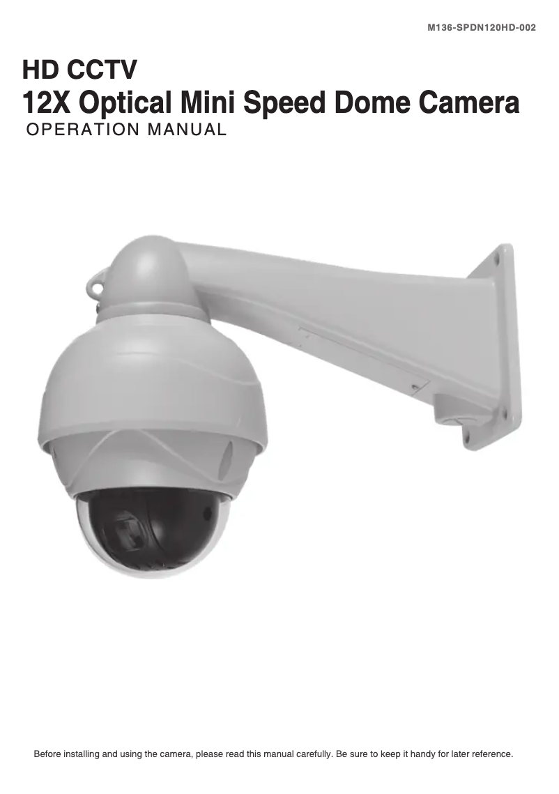 Page n°1 - Manuel utilisateur KT&C KPT-SPDN120HD