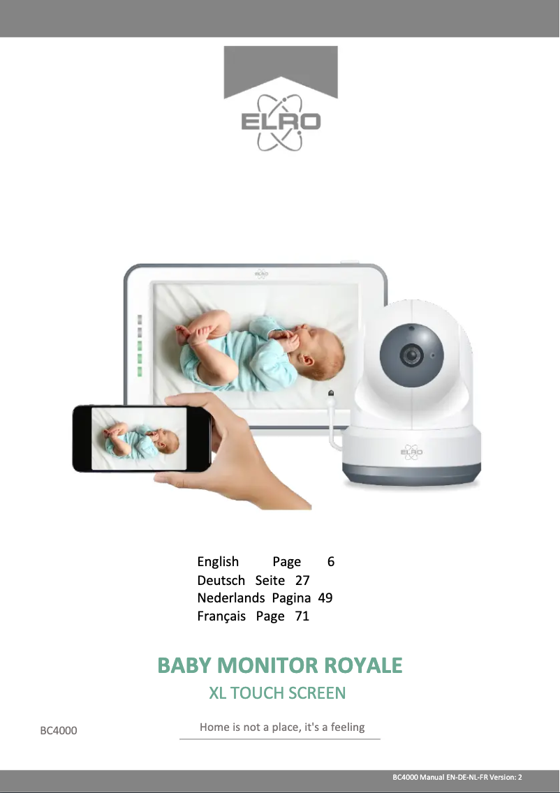Page 1 de la notice Manuel utilisateur Elro BC4000