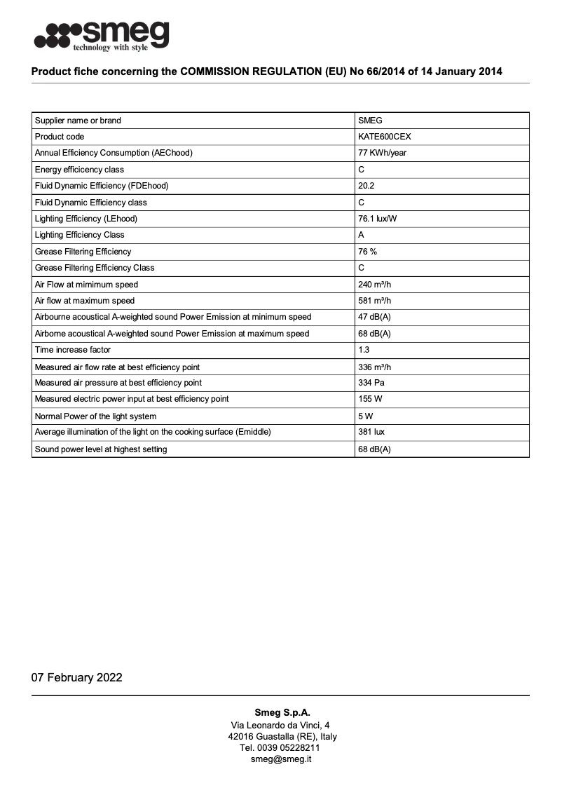 Image de la première page du manuel de l'appareil KATE600CEX