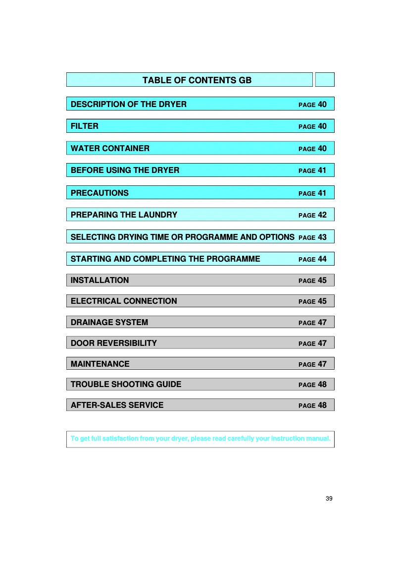 Página 1 del manual Manual de usuario Whirlpool AWZ 555/3