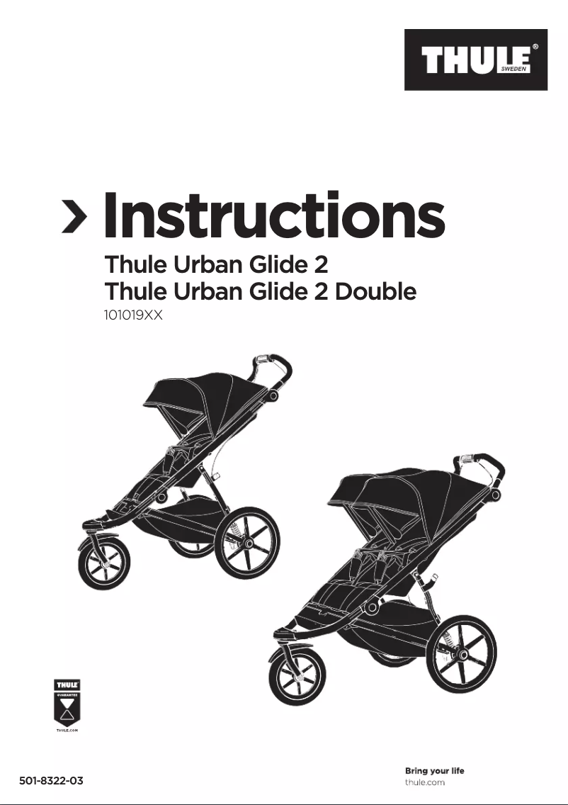 Page 1 de la notice Manuel utilisateur Thule Urban Glide 2 Double