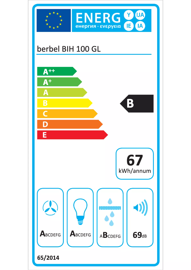 Page n°1 - Manuel utilisateur Berbel BIH 100 GL