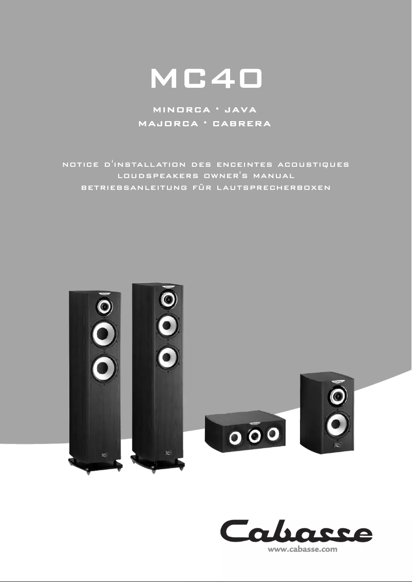 Image de la première page du manuel de l'appareil Java MC40