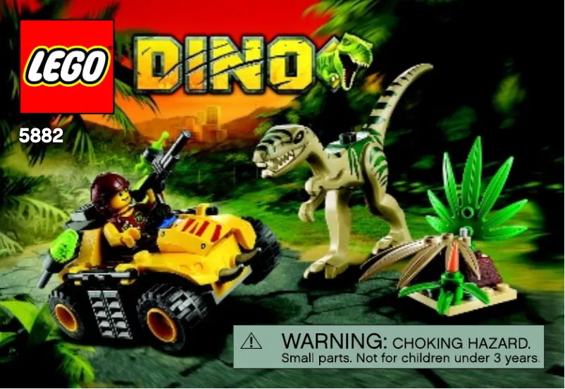 Page 1 de la notice Manuel utilisateur Lego Coelophysis Ambush