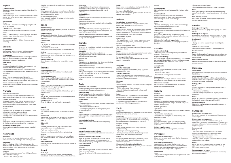 Imagen de la primera página del manual del dispositivo LEIFARNE