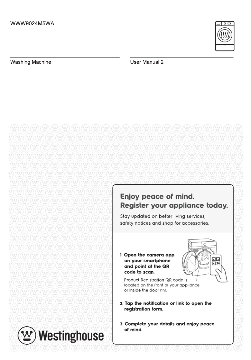 Page 1 de la notice Manuel utilisateur Westinghouse WWW9024M5WA