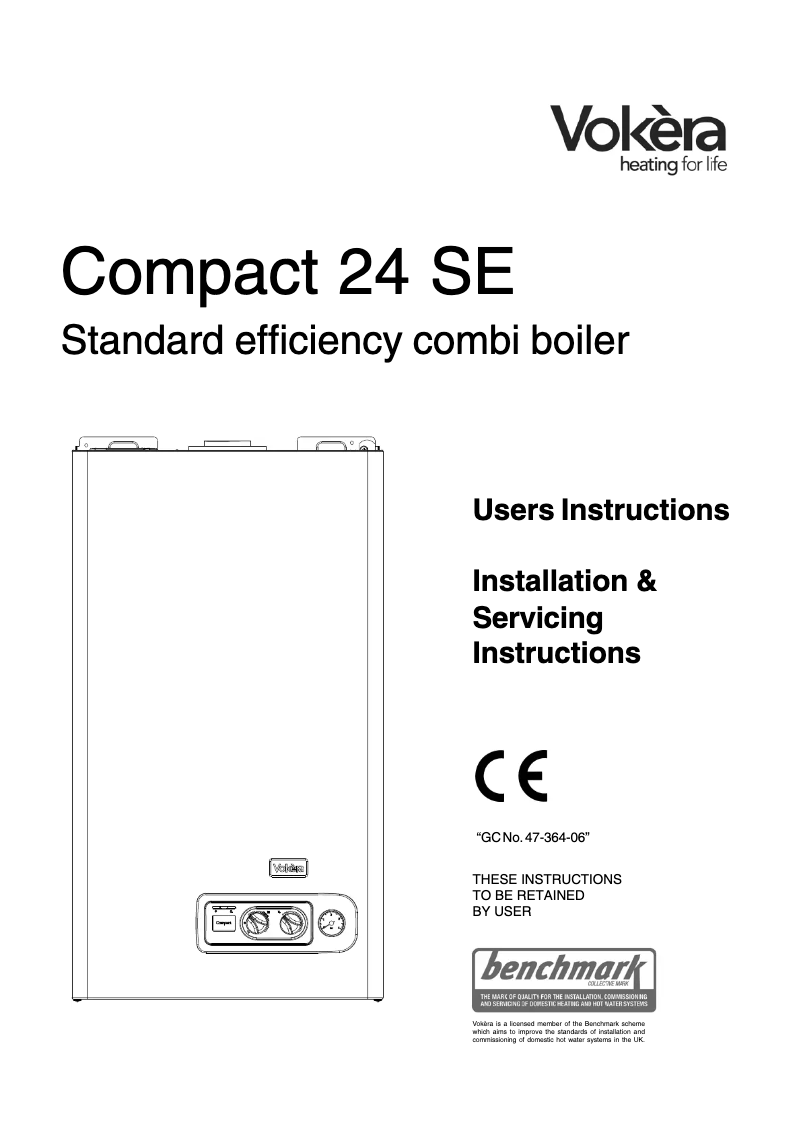 Page n°1 - Manuel utilisateur Vokèra Compact 24 SE