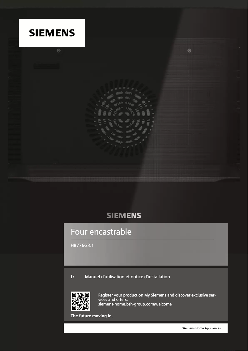 Image de la première page du manuel de l'appareil HB776G3B1