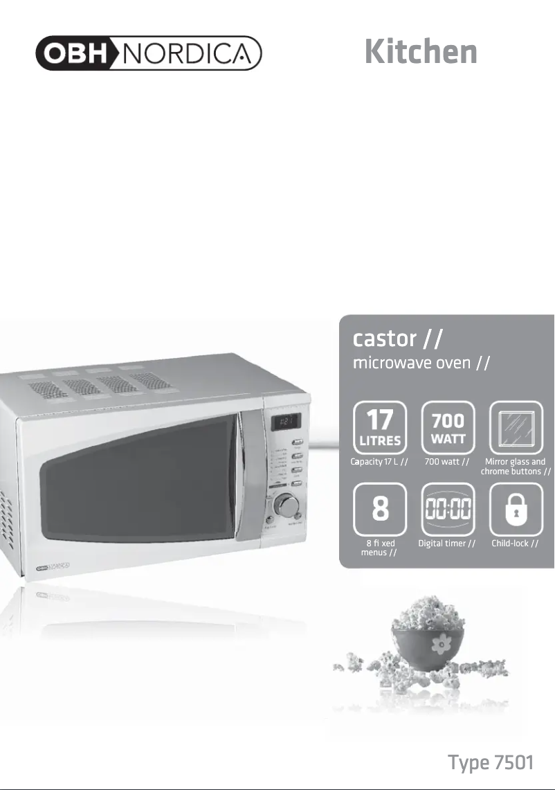 Page n°1 - Manuel utilisateur OBH Nordica 7501 Castor