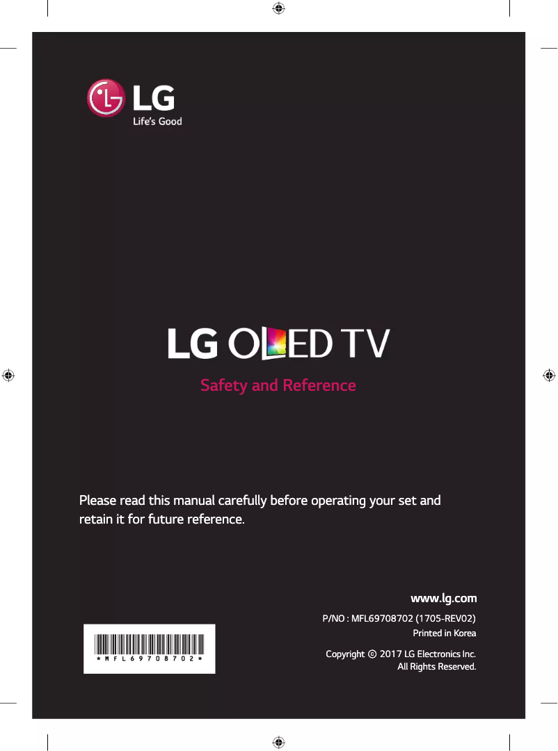 Página 1 del manual Manual de usuario LG OLED55E7T