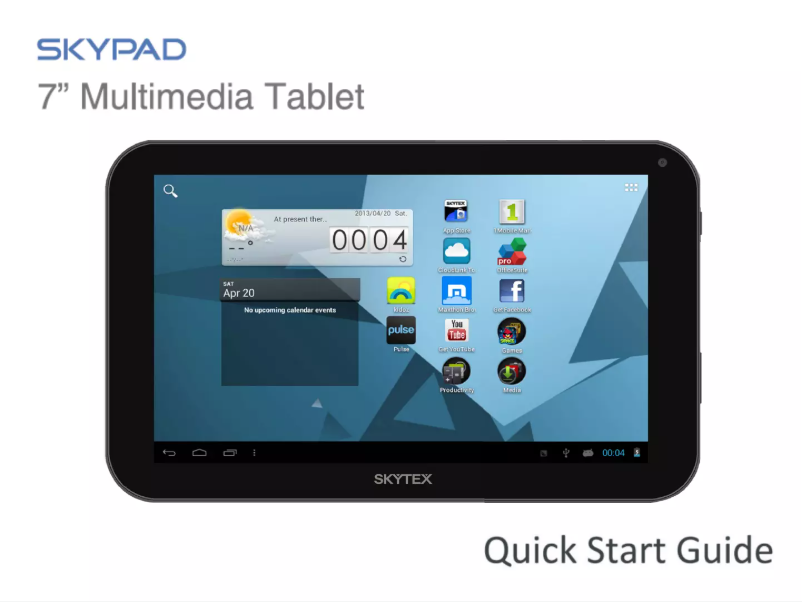 Image de la première page du manuel de l'appareil Skypad SP705