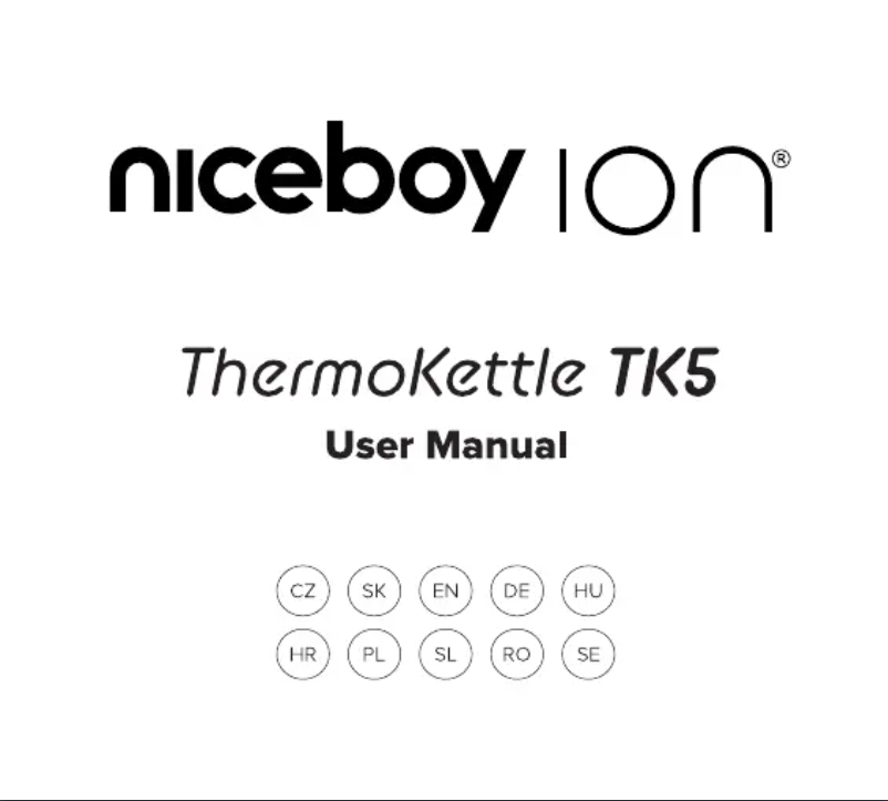 Page 1 de la notice Manuel utilisateur Niceboy ION ThermoKettle TK5