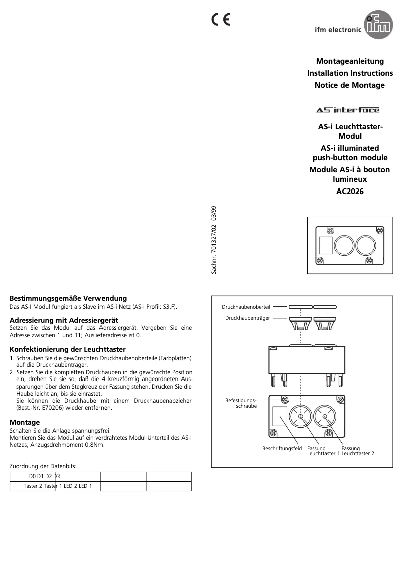 Image de la première page du manuel de l'appareil AC2026