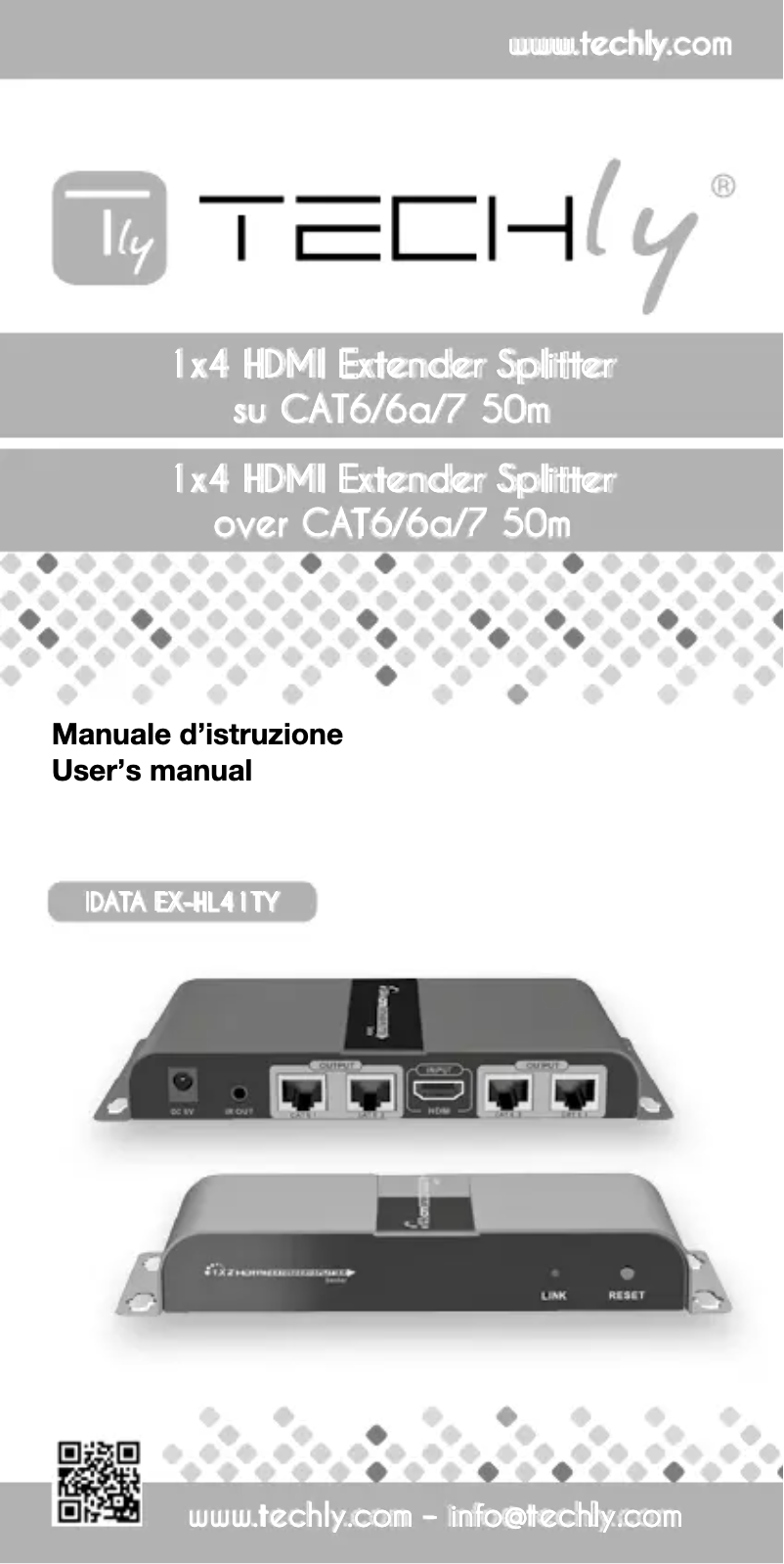 Page n°1 - Manuel utilisateur Techly IDATA EX-HL41TY