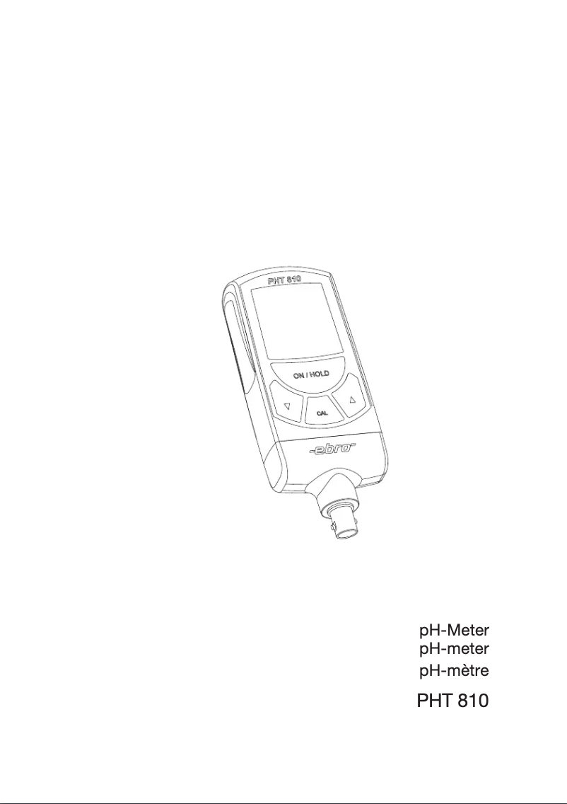 Page n°1 - Manuel utilisateur Ebro ST 1000