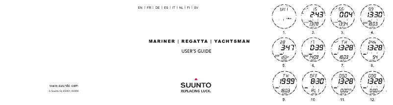 Page 1 de la notice Manuel utilisateur Suunto Yachtsman