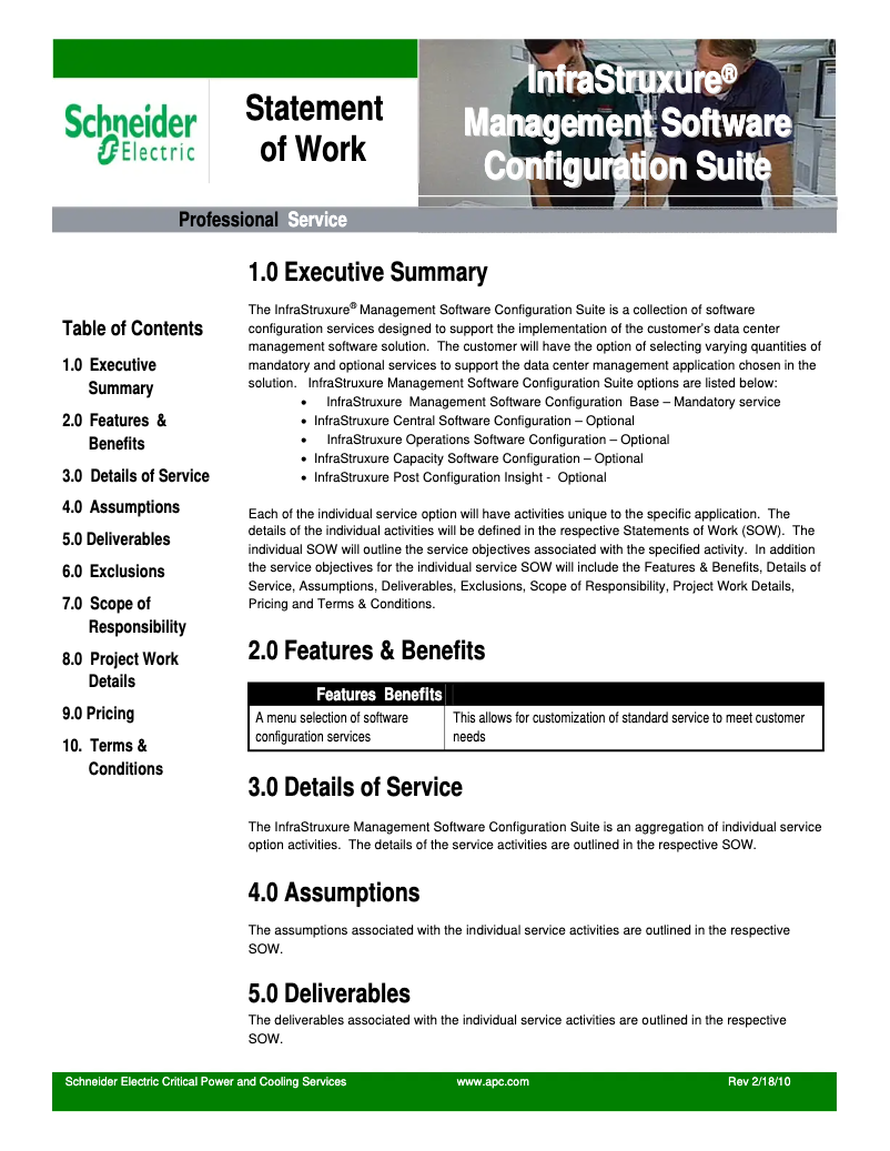 Page 1 de la notice Manuel utilisateur APC WNSC010401