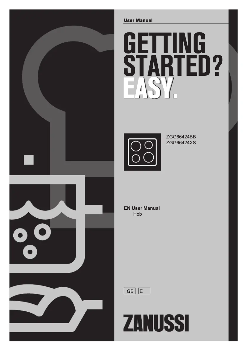 Page n°1 - Manuel utilisateur Zanussi ZGG66424BB