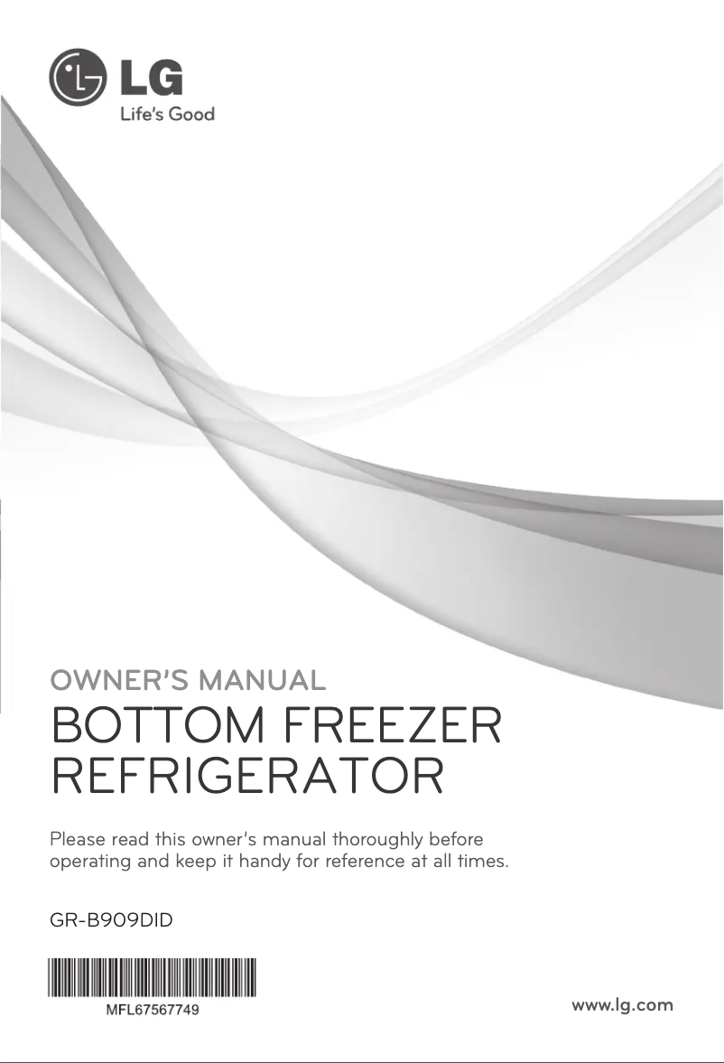 Imagen de la primera página del manual del dispositivo GR-B909DID