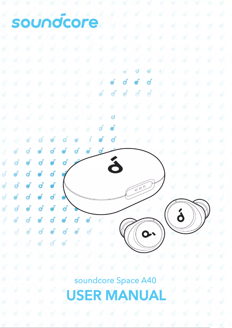 Image de la première page du manuel de l'appareil Space A40