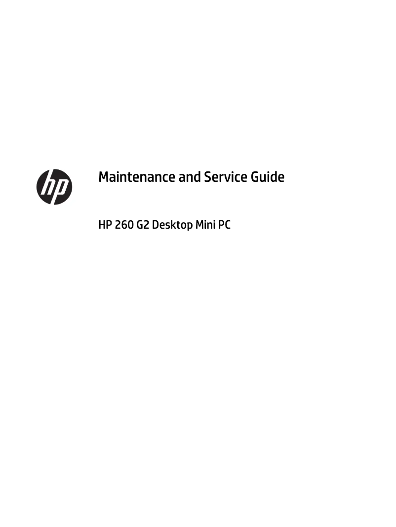 Page n°1 - Manuel utilisateur HP Y5P65EA