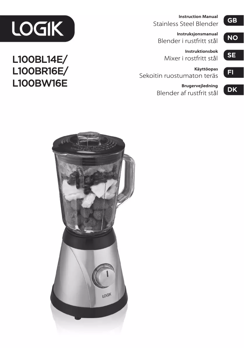 Page n°1 - Manuel utilisateur Logik L100BR16E