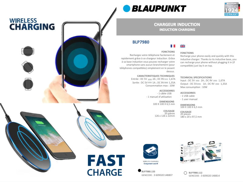 Image de la première page du manuel de l'appareil BLP7980