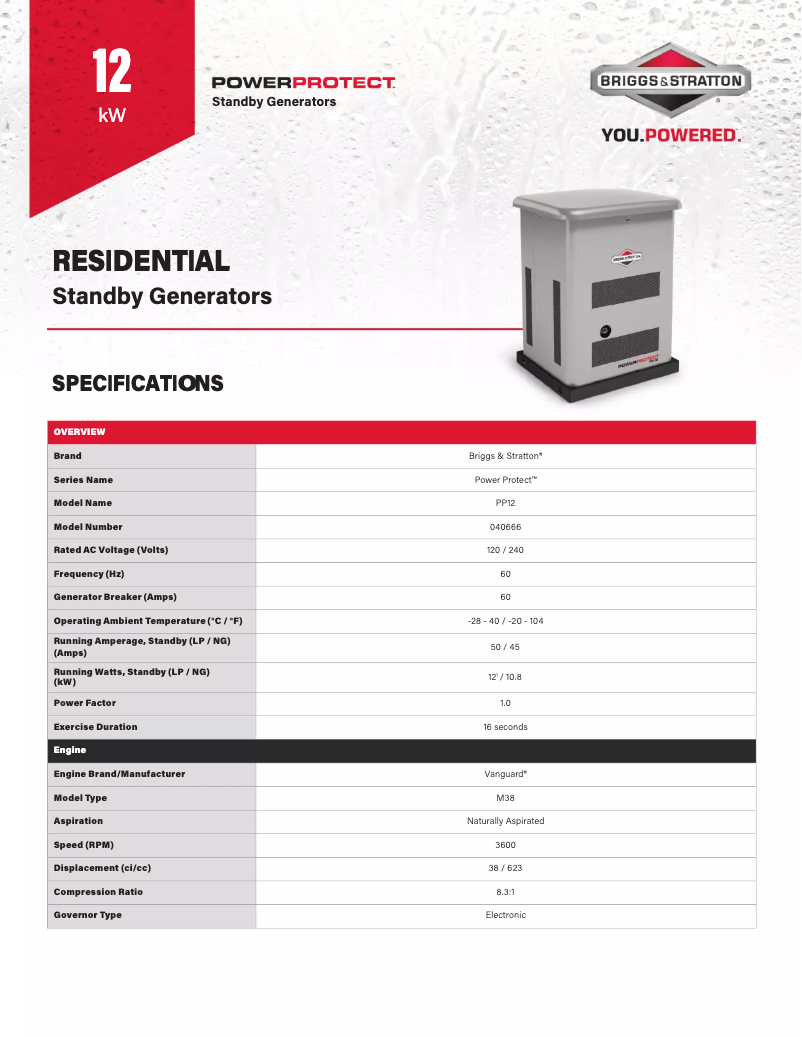 Image de la première page du manuel de l'appareil Power Protect 12kW