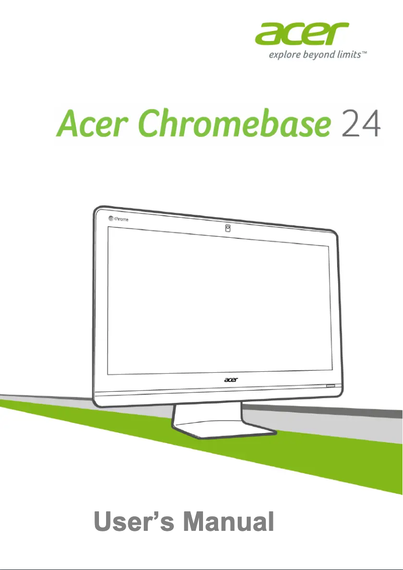 Imagen de la primera página del manual del dispositivo Chromebase 24 CA24I