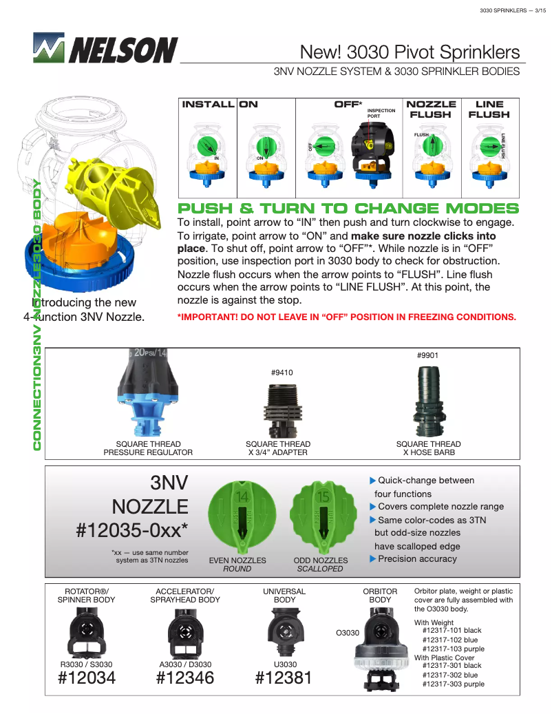 Page 1 de la notice Manuel utilisateur Nelson R3030