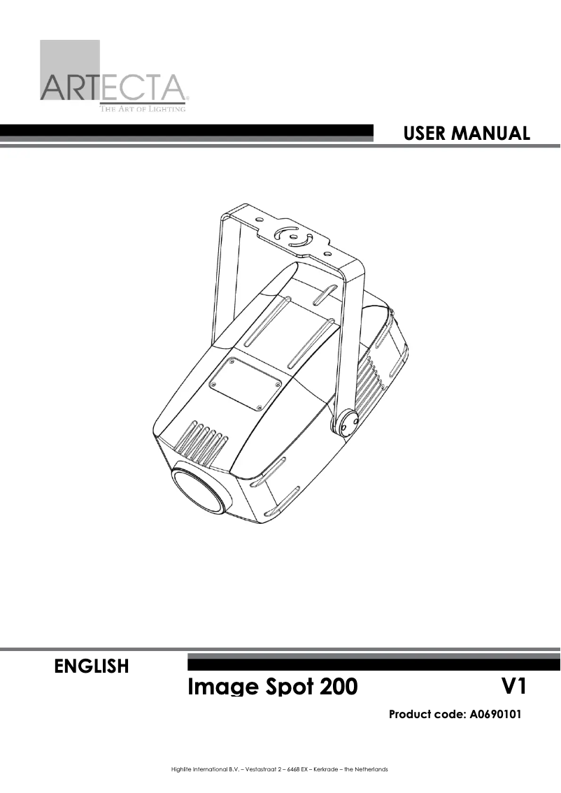 Image de la première page du manuel de l'appareil Image Spot 200