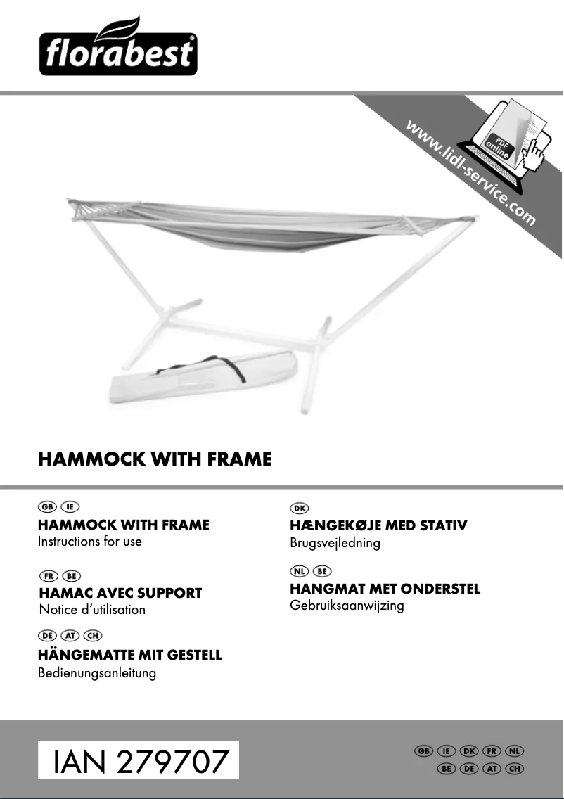 Page n°1 - Manuel utilisateur Florabest IAN 279707