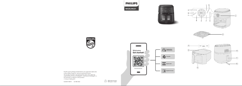 Image de la première page du manuel de l'appareil Airfryer NA220