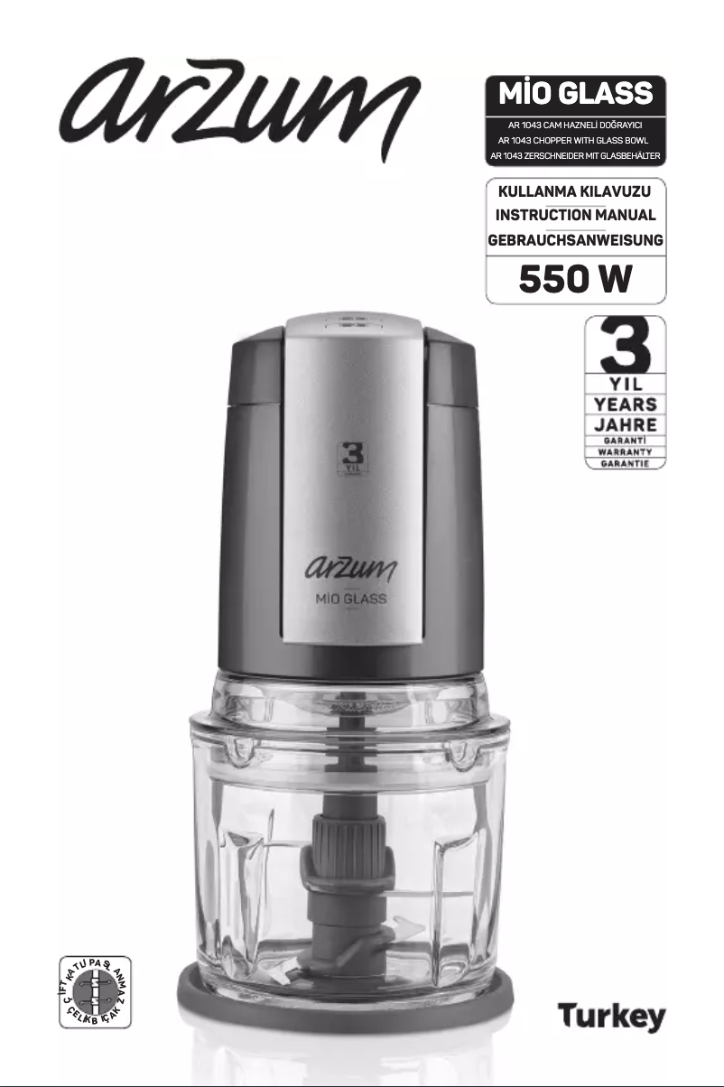 Image de la première page du manuel de l'appareil AR1043