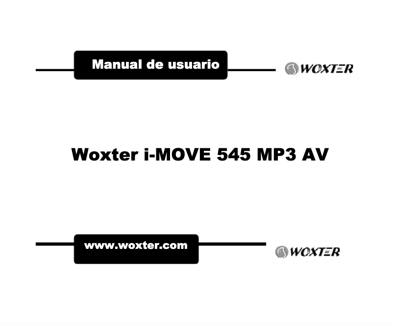 Page n°1 - Manuel utilisateur Woxter i-Move 545
