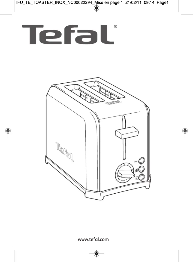 Page n°1 - Manuel utilisateur Tefal Performa TT5440
