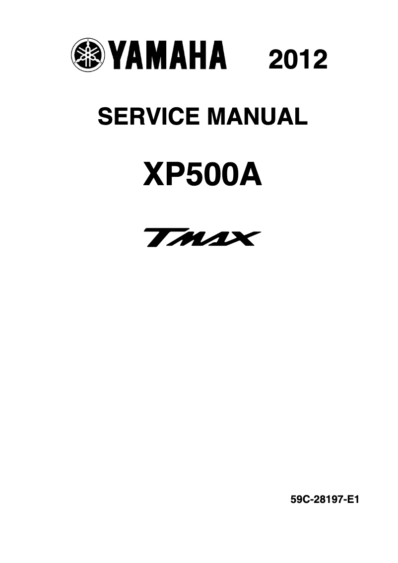 Page 1 de la notice Manuel utilisateur Yamaha XP500A