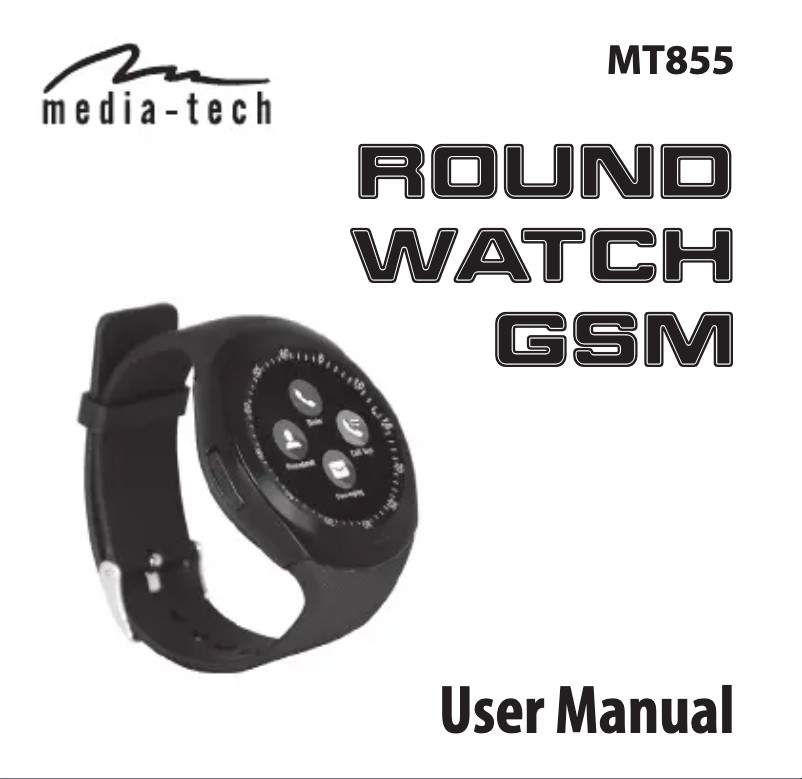 Página 1 del manual Manual de usuario Media-Tech Round Watch GSM MT855