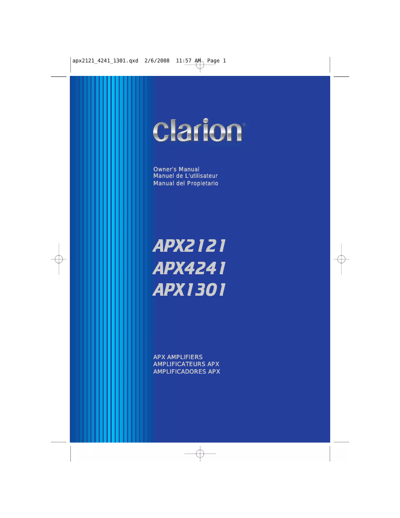 Imagen de la primera página del manual del dispositivo APX4241