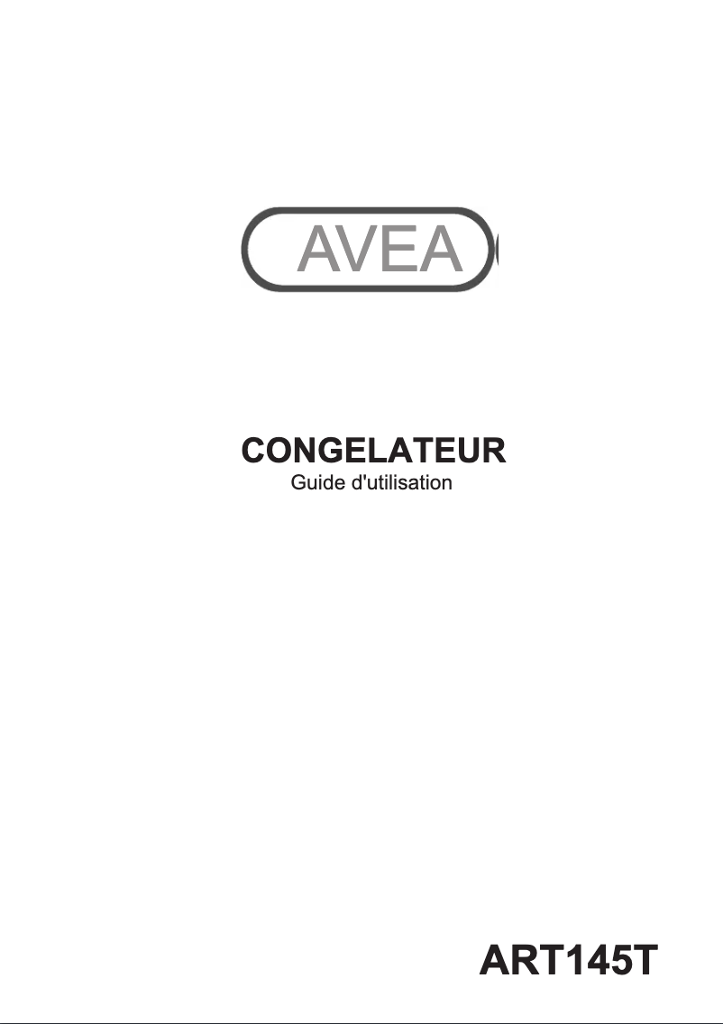 Page n°1 - Manuel utilisateur AVEA ART145T