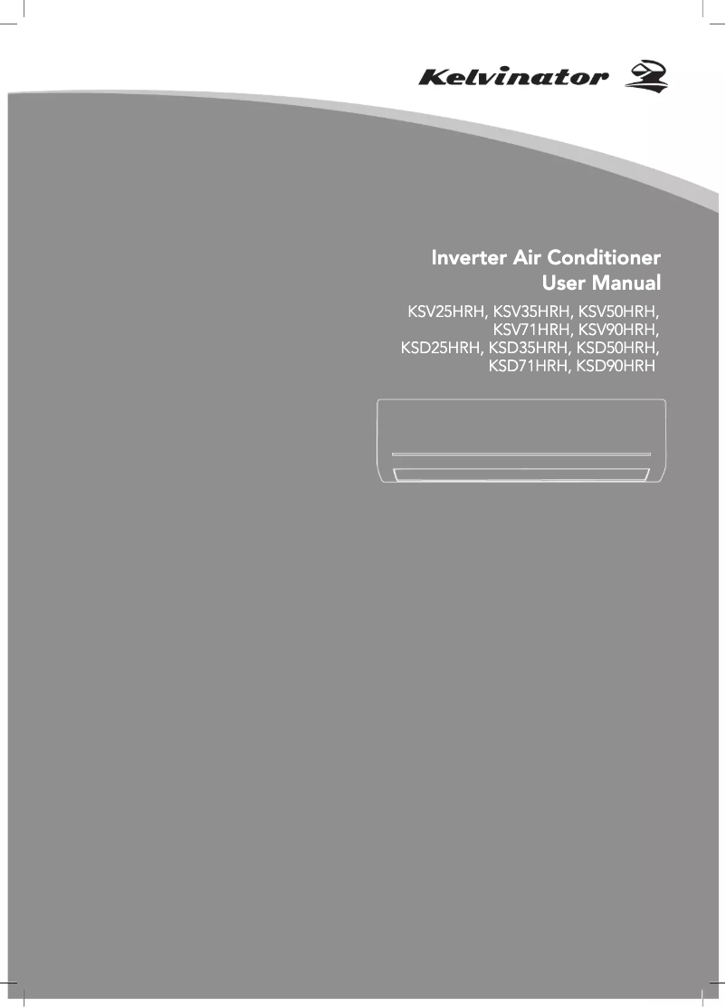 Page n°1 - Manuel utilisateur Kelvinator KSD71HRH
