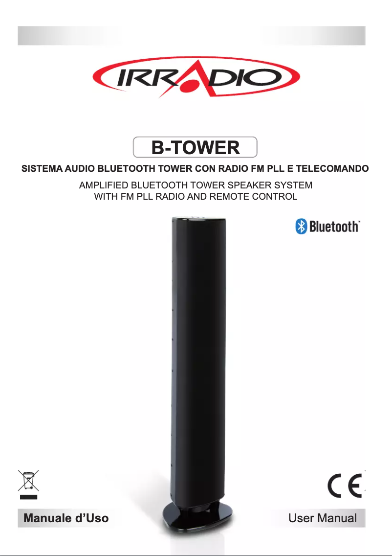 Page n°1 - Manuel utilisateur Irradio B-TOWER