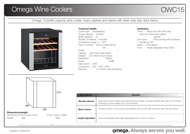 Image de la première page du manuel de l'appareil OWC15