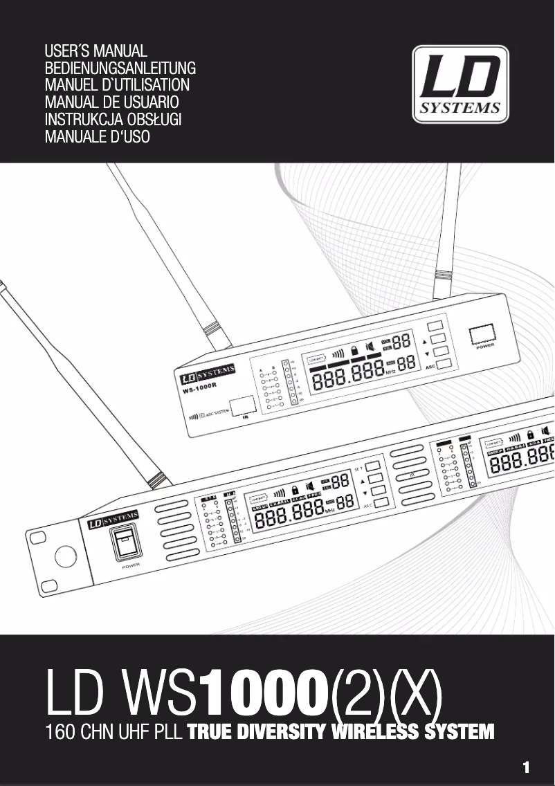 Image de la première page du manuel de l'appareil WS 1000 MW