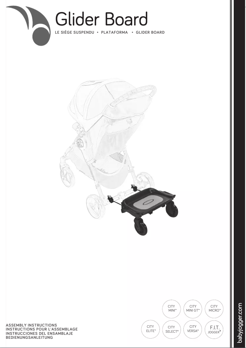 Image de la première page du manuel de l'appareil Glider Board