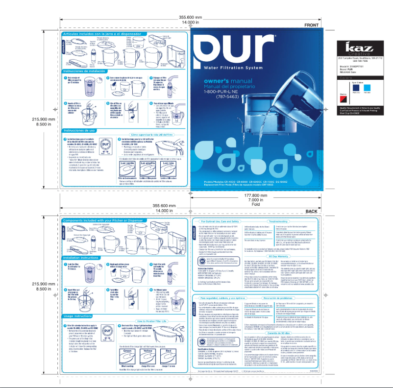 Página 1 del manual Manual de usuario PUR CR-4000