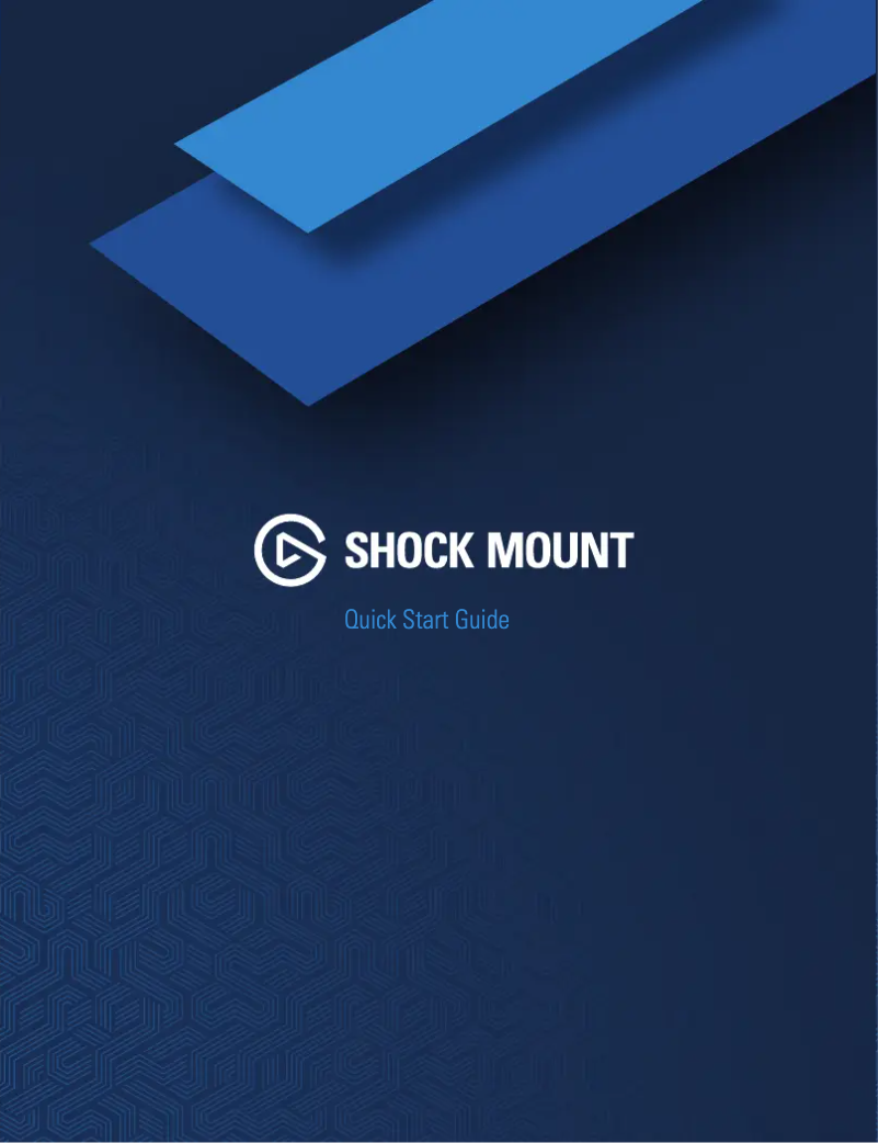 Image de la première page du manuel de l'appareil Wave Shock Mount