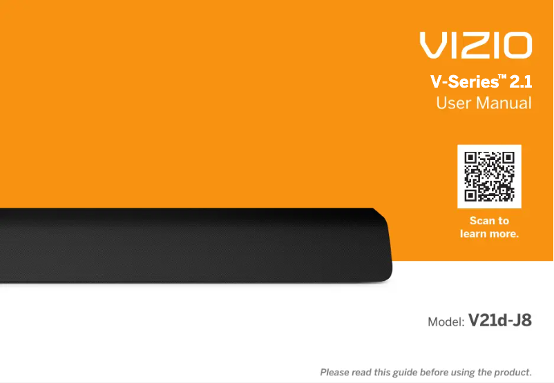 Page 1 de la notice Manuel utilisateur VIZIO V21d-J8